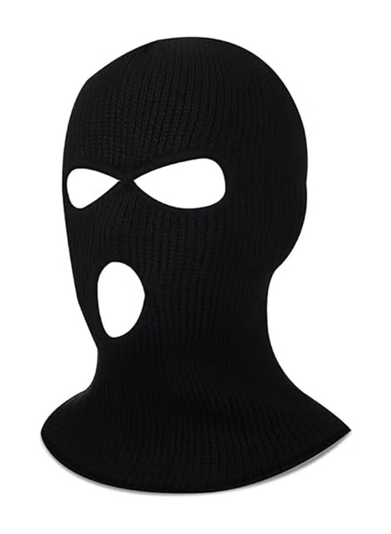 RATSAW 3 Hole Balaclava Full Face Mask Unisex Winter Neck Warm Knitted Balaclava Face Cover for Men Women Outdoor Sport Fishing Skiing One Size Fit All - Image 1